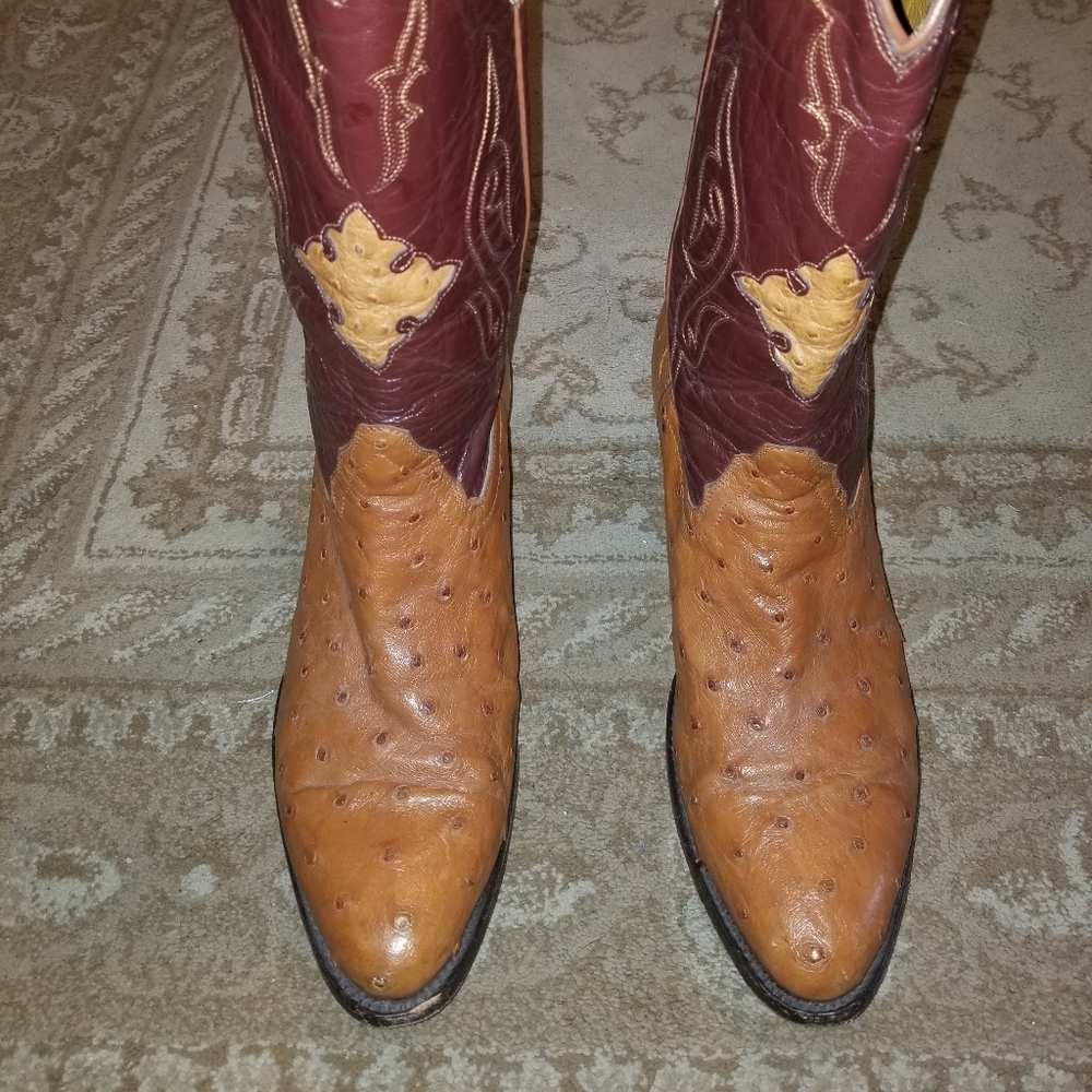 Longhorn Handmade Full Quill Ostrich Boots